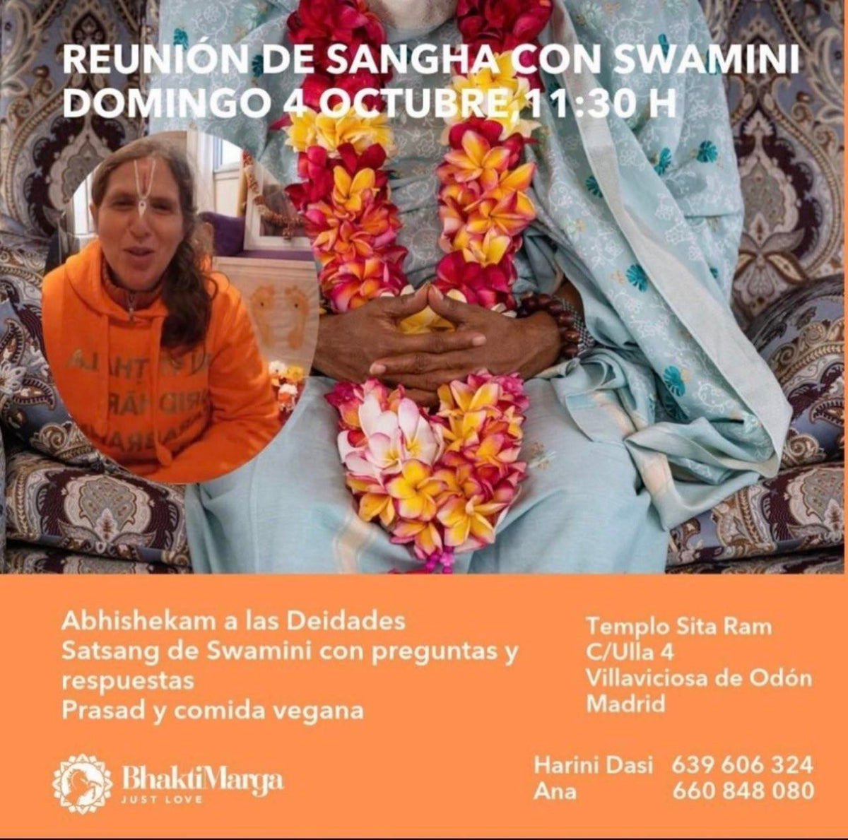 Visita Swamini Prabhaavati Mata en Sangha Madrid
