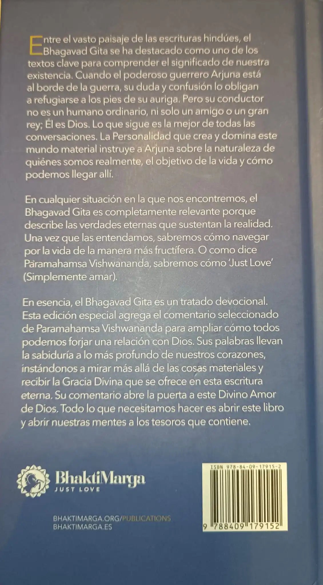 Bhagavad Gita: Lo Esencial – Comentarios de Paramahamsa Vishwananda