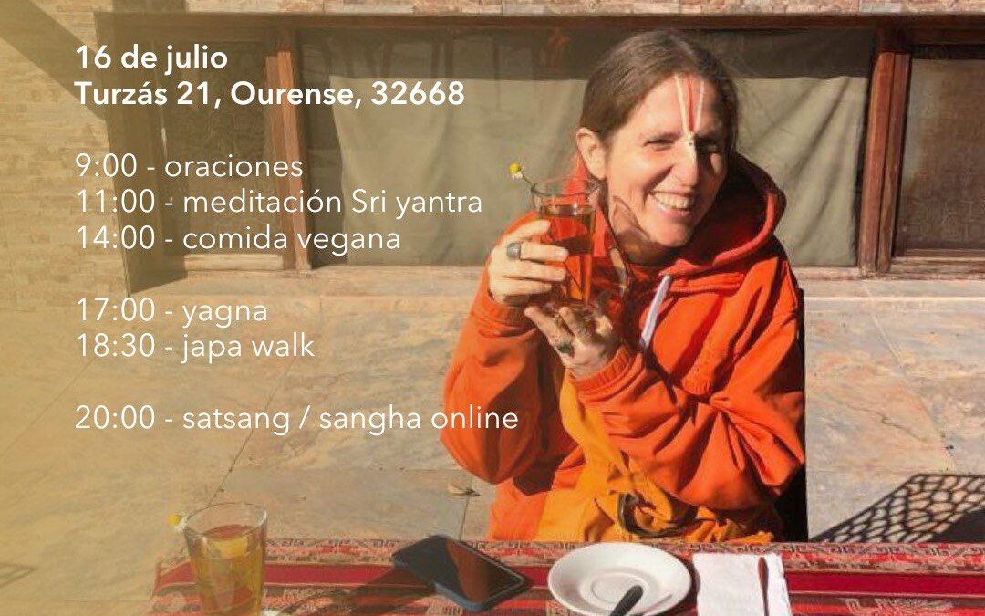 ACTIVIDADES CON SWAMINI PRABHAVAATI MATA