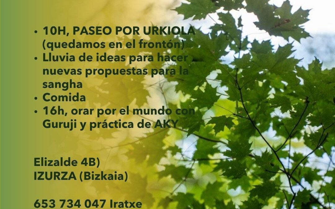 REUNION DE SANGHA EN IZURZA